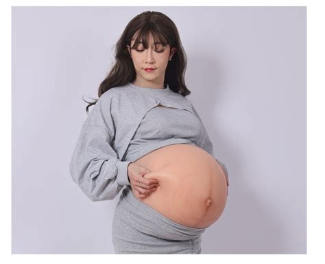 silicone pregnant stomach